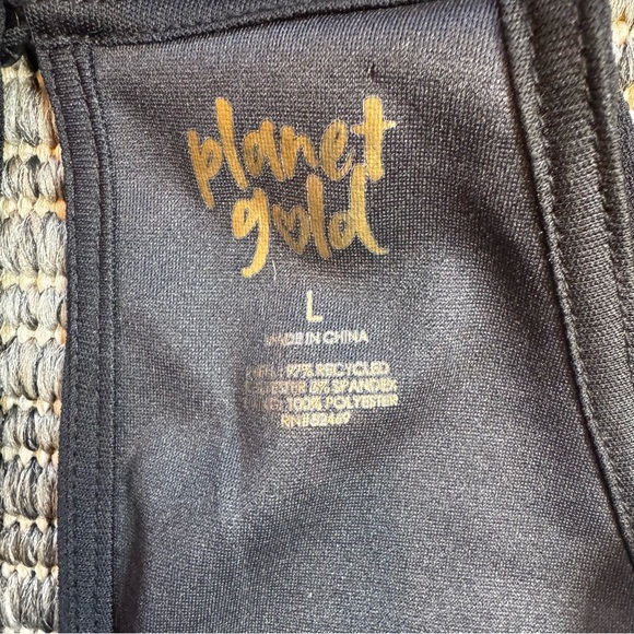 Planet Gold Blue Asymmetrical Sheath Dress Halter - Picture 3 of 3